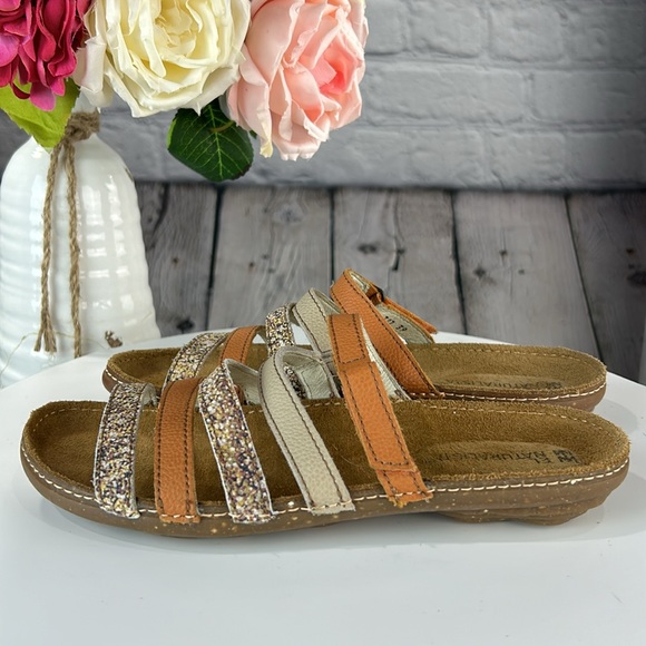 EL NATUALISTA PANGLAO Multicolored Leather Strappy Strap Slip On Flat Sandals - Picture 3 of 17